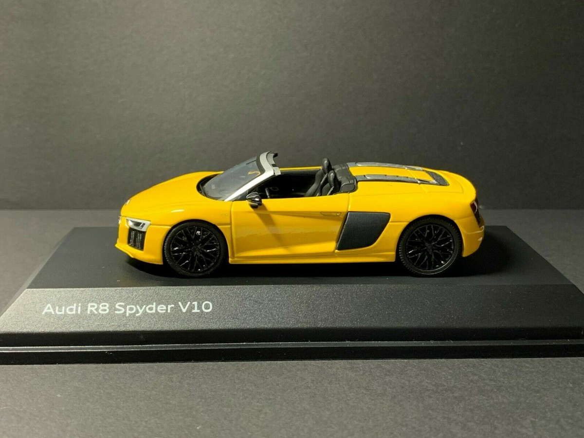 Audi R8 Spyder V10 イエロー ミニカー 1/18 Dealer Edition Audi R8 V10 Plus Spyder (Yellow) Diecast