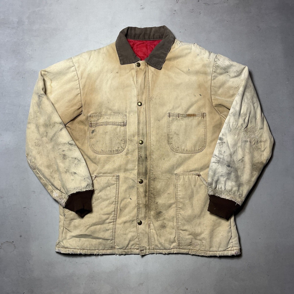 Vintage 60s Berco Work Wear Quilted Chore Jacket Nice Repairs 50