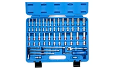 Neiko 1/4" Ratchet & 58-Piece Socket Set, Chrome Vanadium Steel, Multi-color.