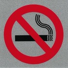 Top Quality Squared Instructional Self Adhesive 'No Smoking' Information Signs