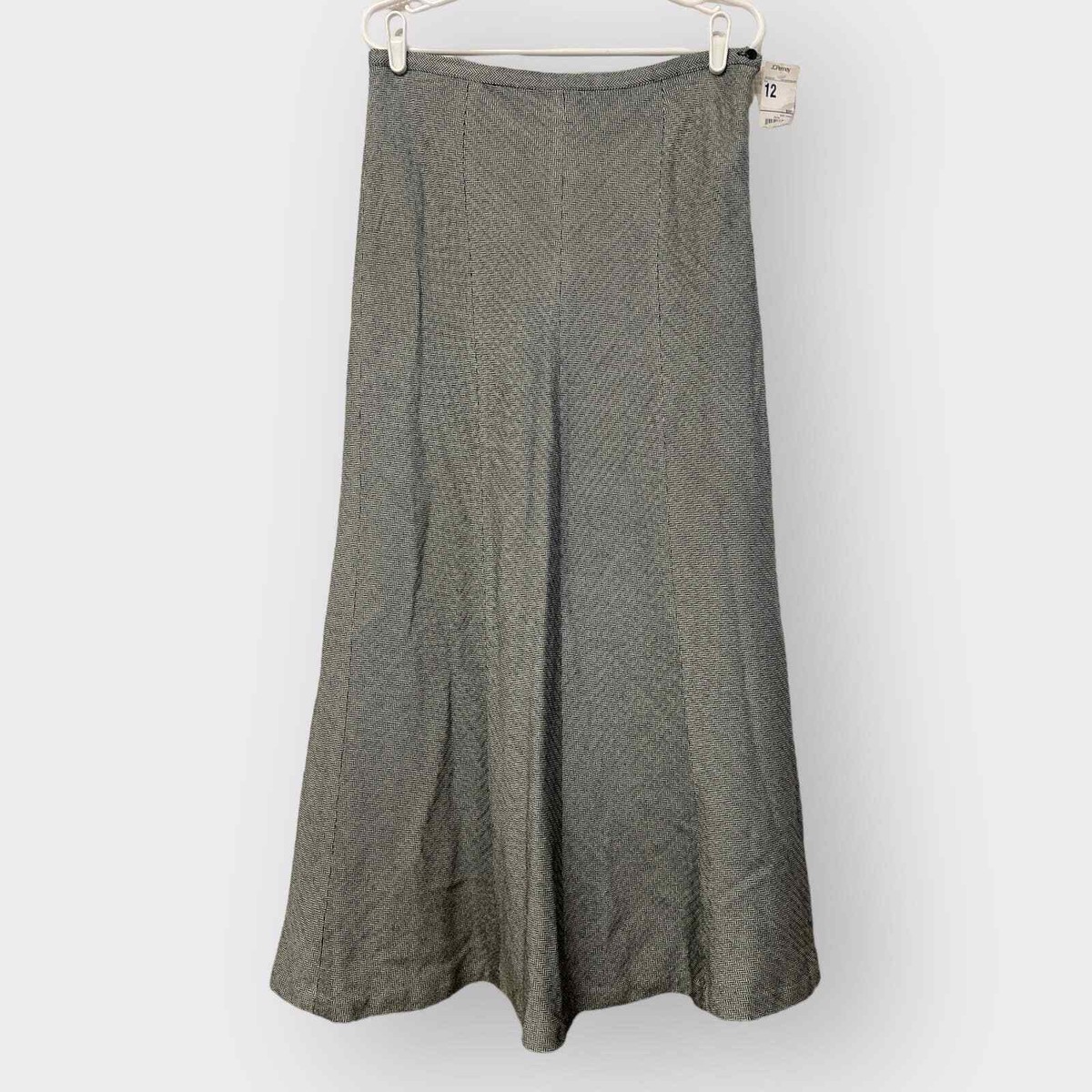 VTG Y2K Worthington NEW Womens Maxi Skirt Large 12 Herringbone