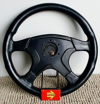 MOMO Leather Steering Wheel 360 mm Ghibli BMW E30 Mazda