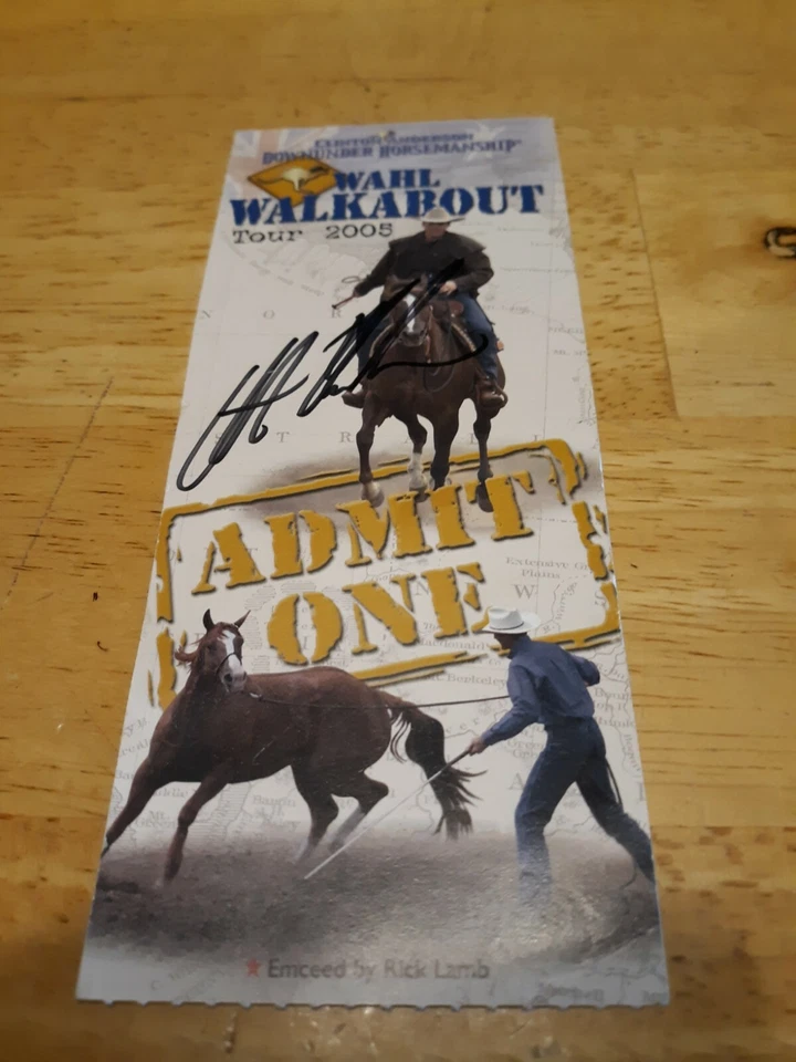 Boleto usado Clinton Anderson "Autografiado" Collector's Walkabout Tour Foto 3 de 3