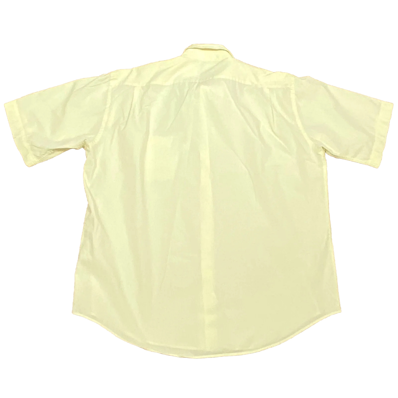 Camicia YSL Yves Saint Laurent gialla manica corta con bottoni taglia 16 5 42 uomo