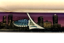 Montreal Quebec Floaty Pen Moving Olympic Stadium City Buildings Vintage