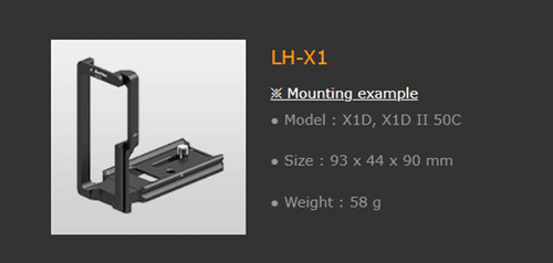 Placa L Markins LH-X1 para Hasselblad X1D.ll - Imagen 3 de 3