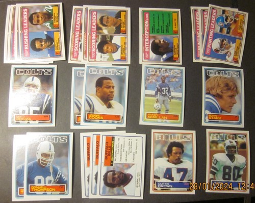 1983 Topps Football Singles(1-396) NM-MT Pick, Choose, Complete Your Set-Updated - 第 165/251 張圖片