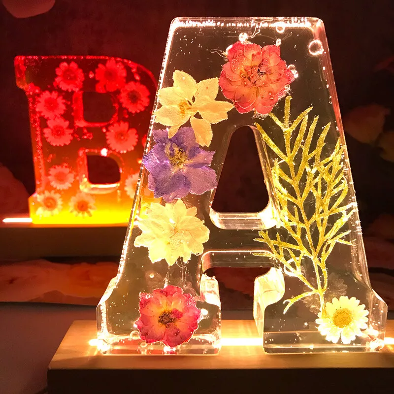 Large silicone top letter molds