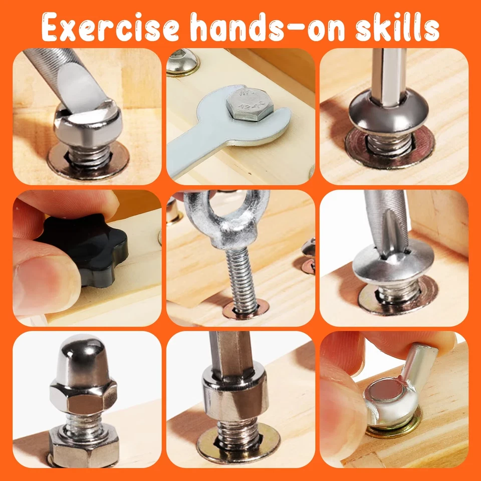 Giochi Montessori in Legno per bambini con luci e attrezzi - Bild 4 von 4