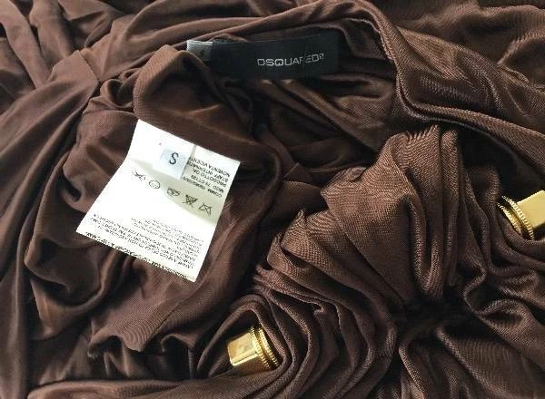 DSQUARED2 ABITO SEXY RITAGLIATO CON LATI E RETRO APERTO TAGLIA SMALL