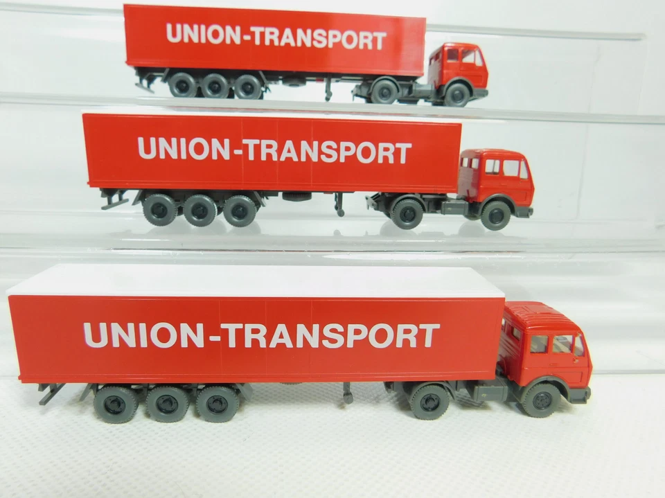 6x wiking H0 1:87 Lorry MB : Union-Transport+Tamudo+ Wirth etc #BO685-0, 5 - Image 3 of 4