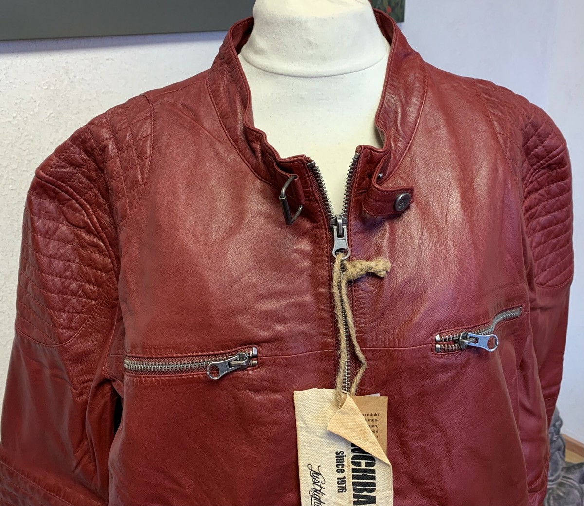 Lederjacke Braun Lederjacke Herren Extra Lange Ã¤rmel Herren