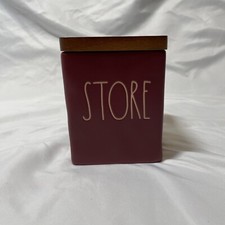 New Rae Dunn Store Bathroom Container Maroon