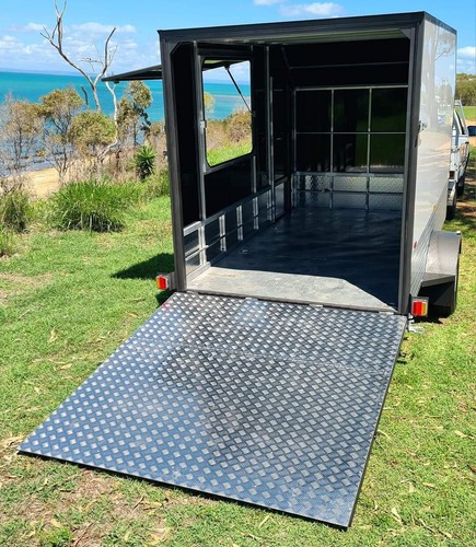 AUSTRALIAN Made 12x6 Enclosed 1800kg ATM Toy Hauler Trailer 1.9m H Duragal Disc - Picture 4 of 14