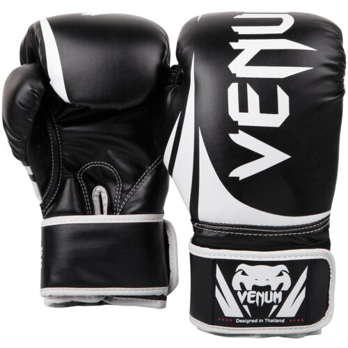 Venum Challenger 2.0 Hook and Loop Training Boxing Gloves - Black - Picture 1 of 4