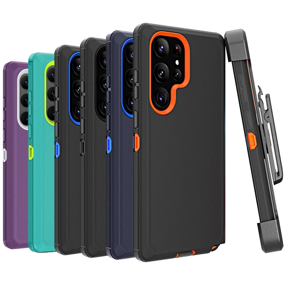 For Samsung Galaxy S22/S23 Plus /Ultra Shockproof Rugged Defender Case+Belt Clip - Image 2 of 4