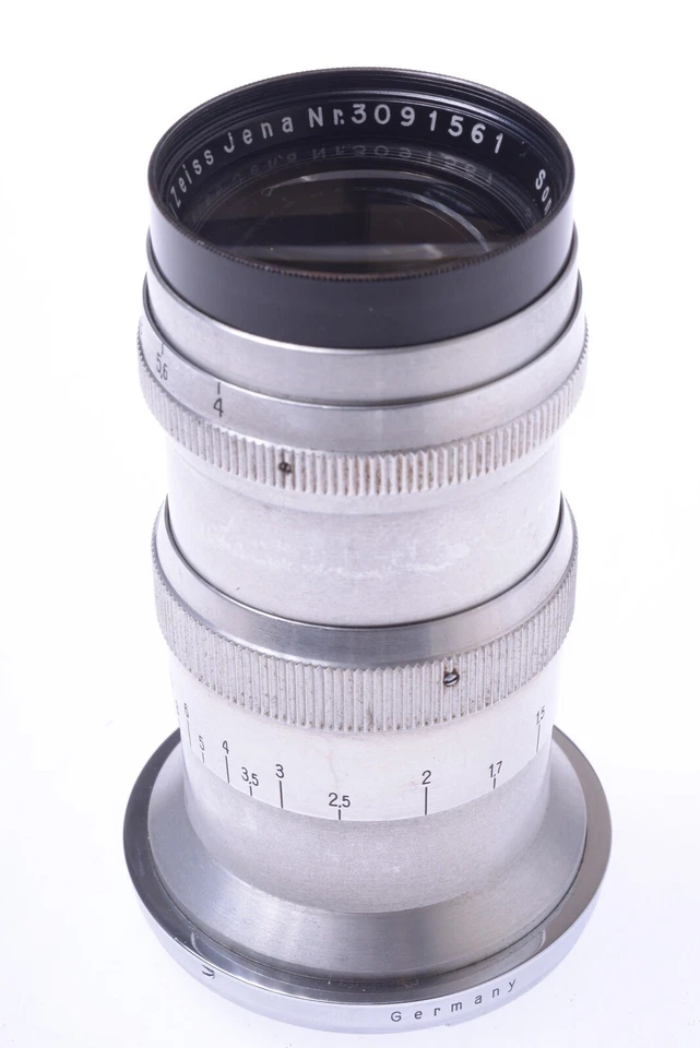 ✅ ZEISS CONTAX 135MM 4 SONNAR RED T TELE PORTRAIT RANGE FINDER MOUNT LENS CAPS - Image 4 of 4