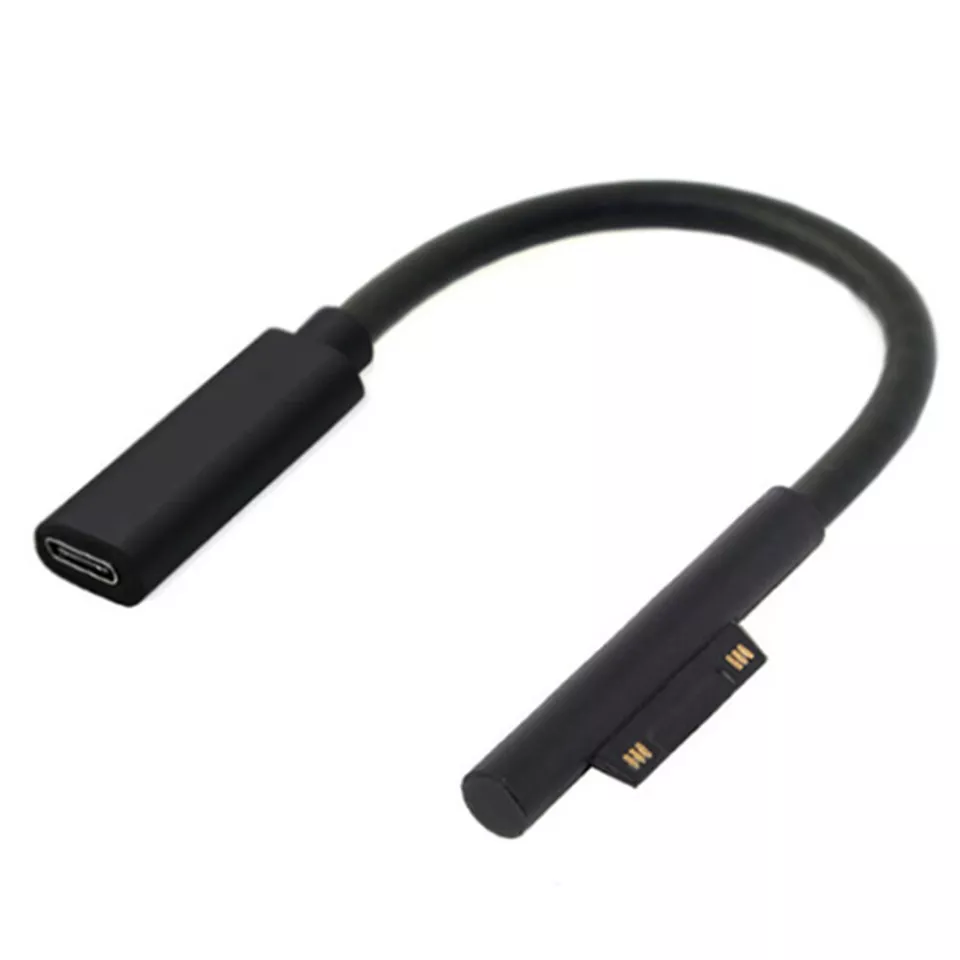 USB-Type 3.1 C Female PD Charging Power Cable PVC 15V/3A for Microsoft Surface - Image 2 of 4