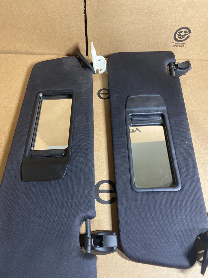 10-15 BMW 740 740Li F01 DERECHO LADO IZQUIERDO PARASOL NEGRO OEM Foto 4 de 4