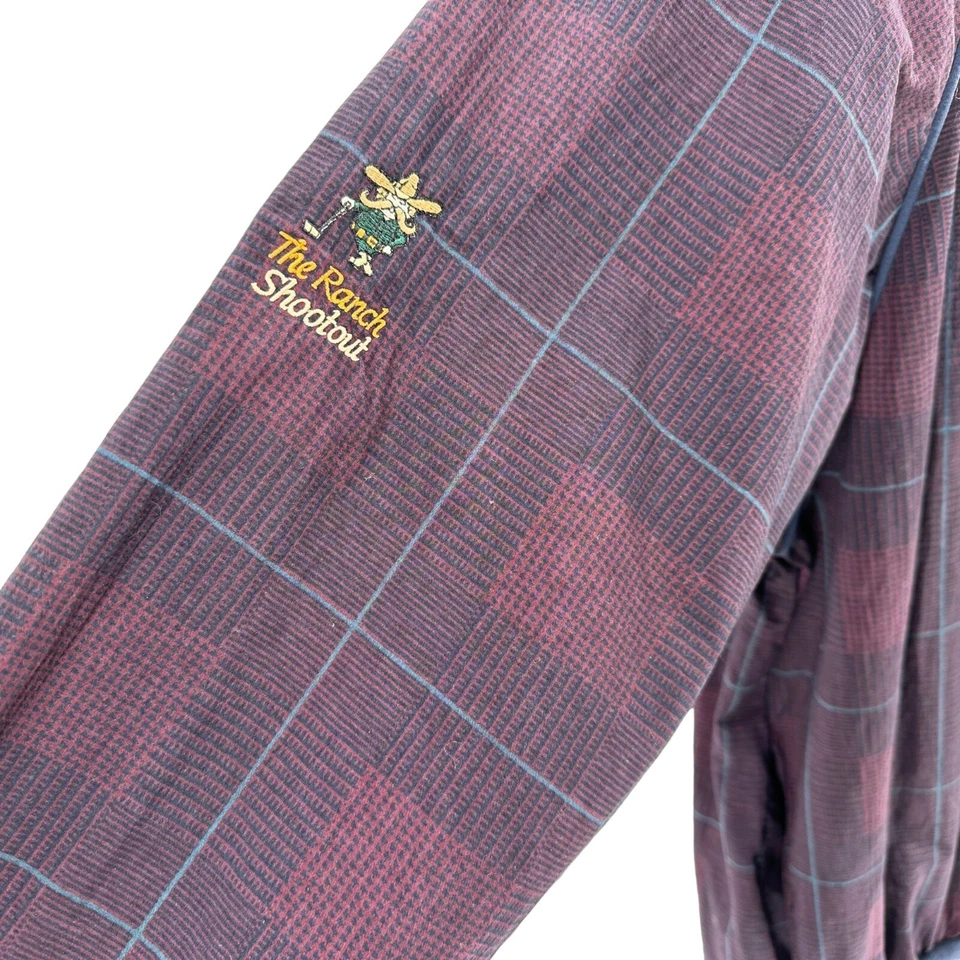 Chaqueta grande vintage Slazenger para hombre golf rancho tiroteo nailon suéter a cuadros Foto 4 de 4