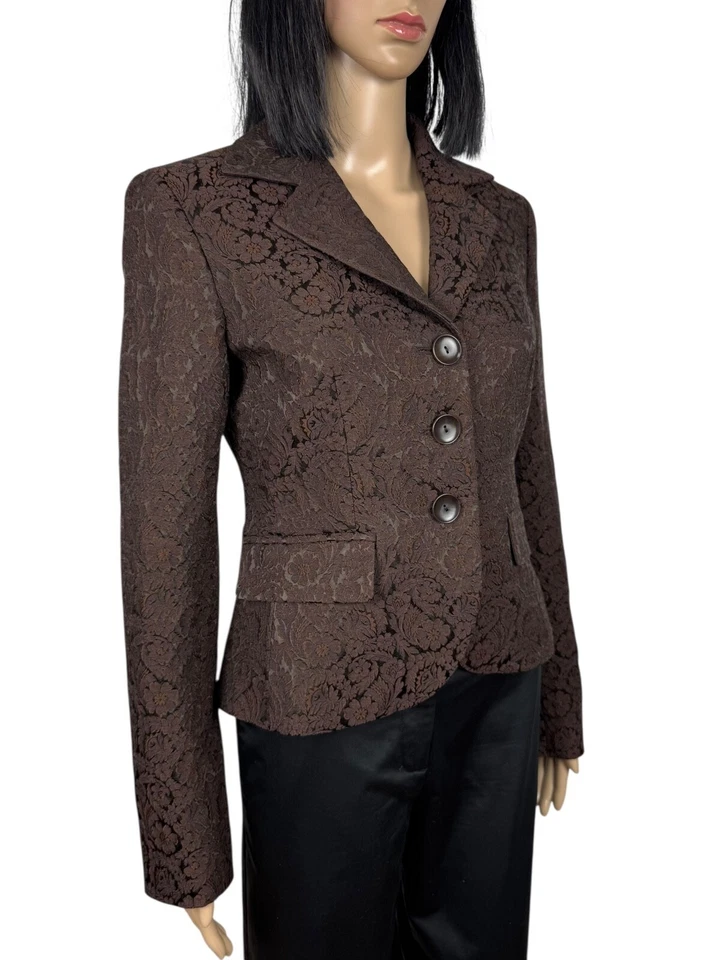 Max Mara Enbroidered Flowers Blazer Acetate-Wool size US6 - Image 3 of 4