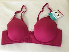 New Radiant Vanity Fair  Smooth Underwire Bra Fuchsia Womens Many Sz