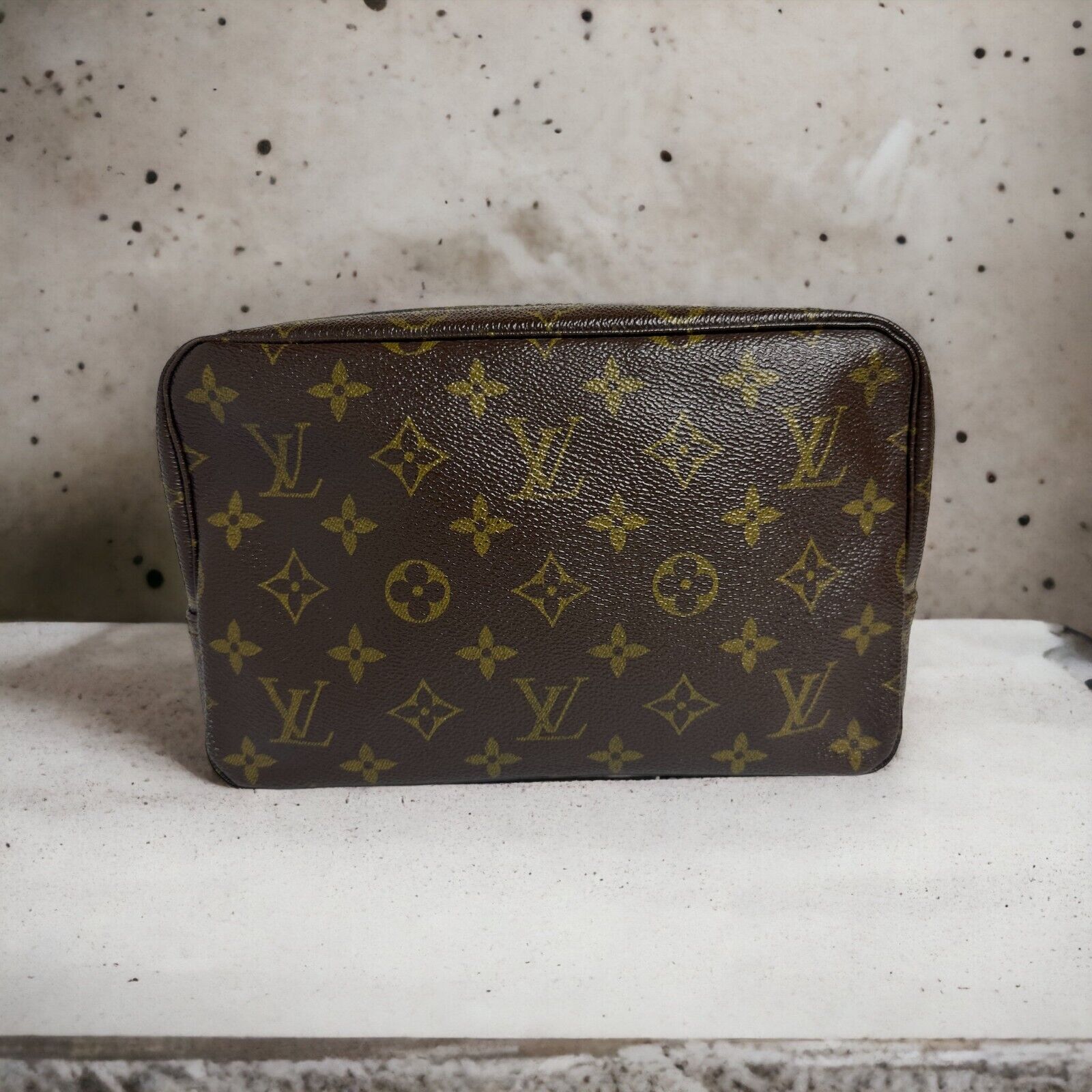 Louis Vuitton Trousse De Toilette Pouch 23 Brown Luxury Makeup Bag