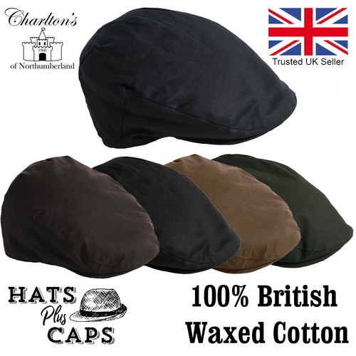 Qualità Britannico Cerati Cotone Berretto Piatto Impermeabile Blu Marrone  Idrorepellente Cappello | eBay