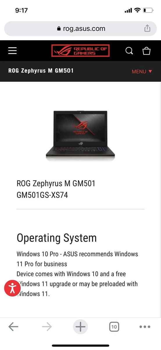 ASUS ROG Zephyrus M GM501 Gaming Laptop (i7 8750H, 16GB, GTX 1070