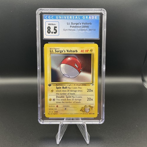 Lt. Surge's Voltorb (1st Edition) graded CGC 8.5 for sale on eBay