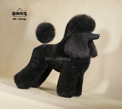 Yiang Poodle Lamb Wig for Model Dog Grooming (Black Wig