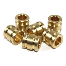 6pcs Brass Bracelet Spacer Beads Paracord Beads Knife Lanyard Bead / 10mm * 10mm