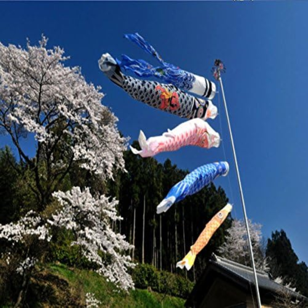Bluelover 1 Set 5 pezzi bandiera giapponese Carp Carp Banner Windsock Sailfish K
