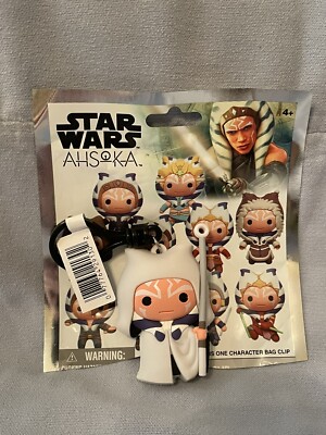 NEW Star Wars Ahsoka 3D Character Figural Bag Clip - Exclusive A - Ahsoka Tano