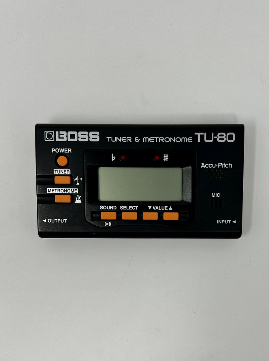 Boss TU-80 Tuner and Metronome for Acoustic Electric Guitar or Drums - EUC!