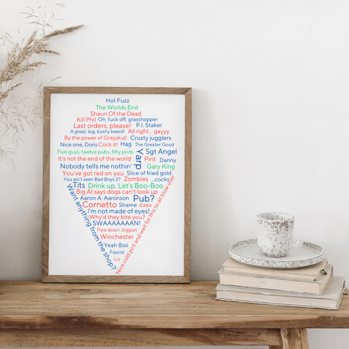 Cornetto Trilogie Zitat Poster, A4 Druck, hochwertiges Wandbild, Edgar Wright - Bild 10 von 10