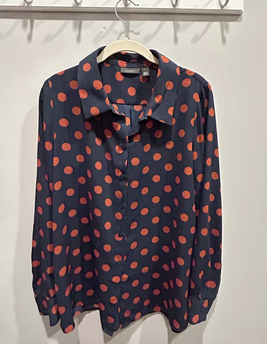 Nordstrom polka dot blouse hotsell
