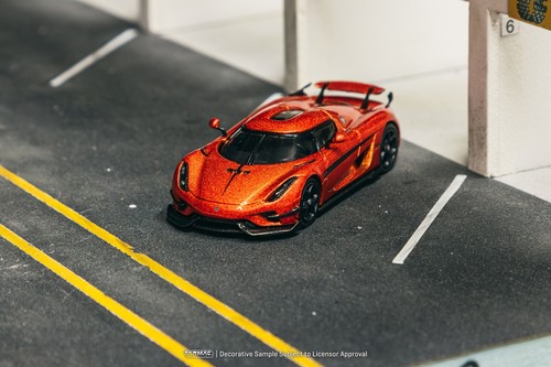(Pre-order) Tarmac Works 1/64 Koenigsegg Regera Orange Metallic / Black Stripes - Picture 4 of 6