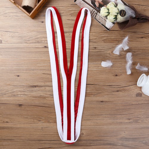 Men One-piece Christmas Mankini Thong Novelty Underwears Costumes Cosplay - Picture 28 of 39
