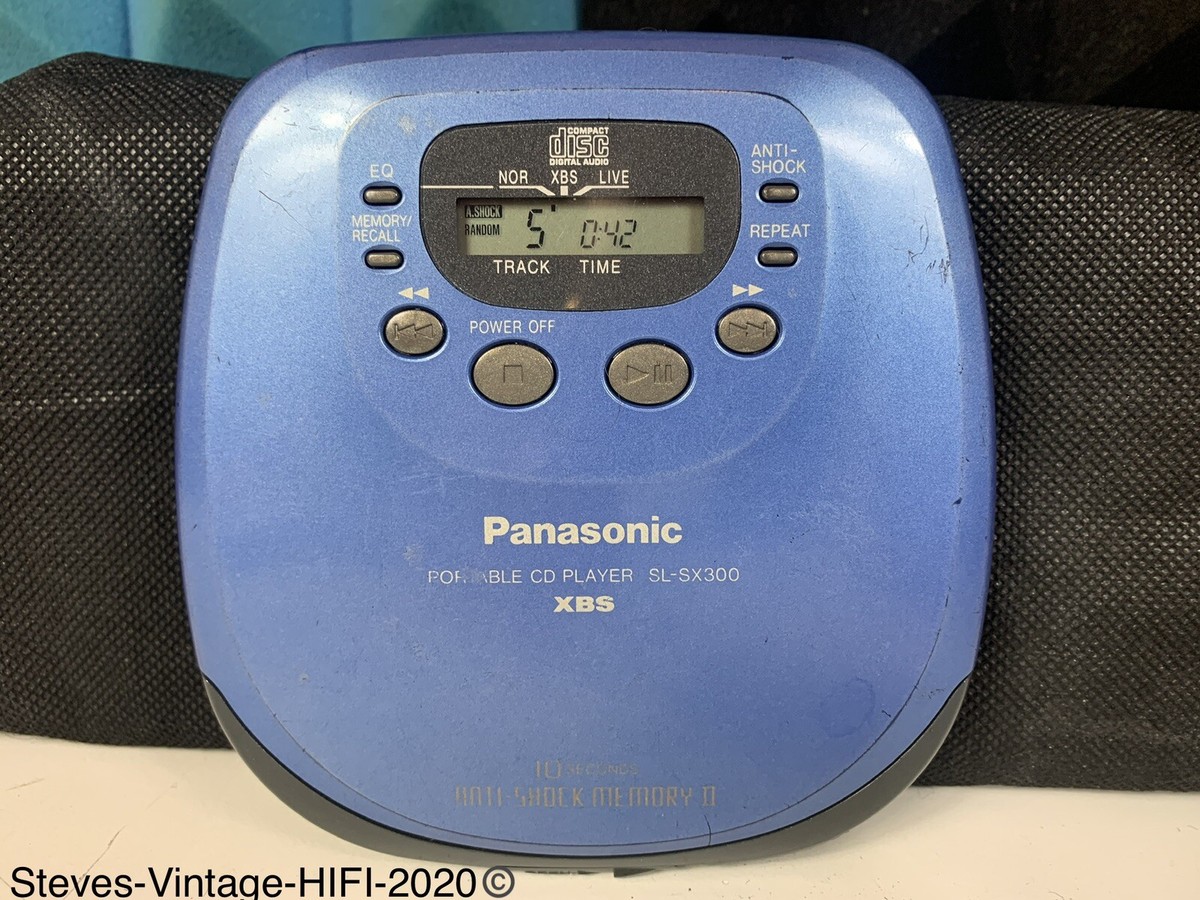 PANASONIC SL-SX 300 PORTABLE CD PLAYER XBS, LIVE 1998 RARE REFUR8