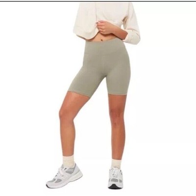 MATE the Label Organic Cotton Biker Short Sage Green Active Stretch Women's 2X