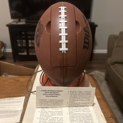 Vintage 1985 SUPER BOWL XIX Doritos Football Phone with Box & Instructions