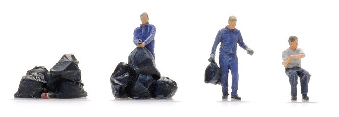 Artitec 5870020 - 1/87 / H0 Garbage Men 1960-1990 - New