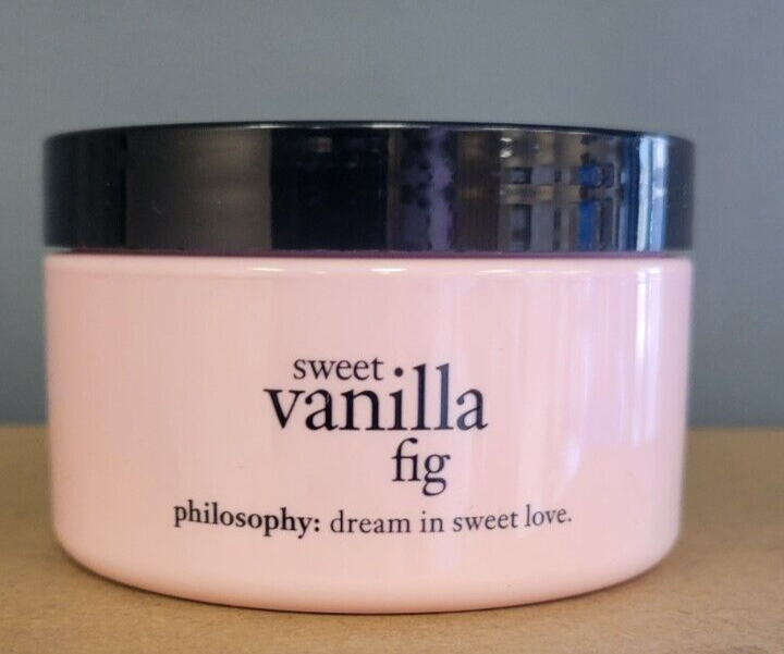Philosophy Sweet Vanilla Fig Glazed Body Souffle / Body Cream 4 OZ
