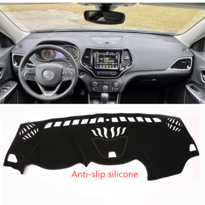 #ad DASH COVER MAT DASHBOARD PAD FOR Jeep Cherokee 2014 2022 Black Accessories $29.99