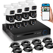 KERUI POE 8CH NVR Security Camera System 6MP with 1TB/500GHDD Systems Set