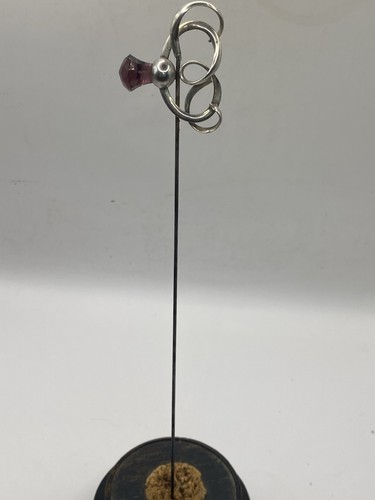 STUNNING ANTIQUE SILVER HAT PIN   (B108) - Foto 4 di 11