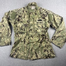 U.S. Navy Blouse Small Reg Working Uniform Type III NWU Seals Military Camo READ