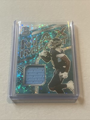 2020 Panini Spectra - Max Impact Relics A.J. Brown #14 Neon Blue /35 (MEM)