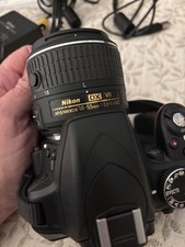 Nikon D3300 24.2MP DSLR Black w/ 18-55mm VR Lens, Bag, Strap, Charger. User Man